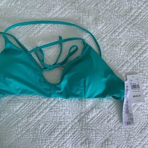RVCA tie bikini top, size xl